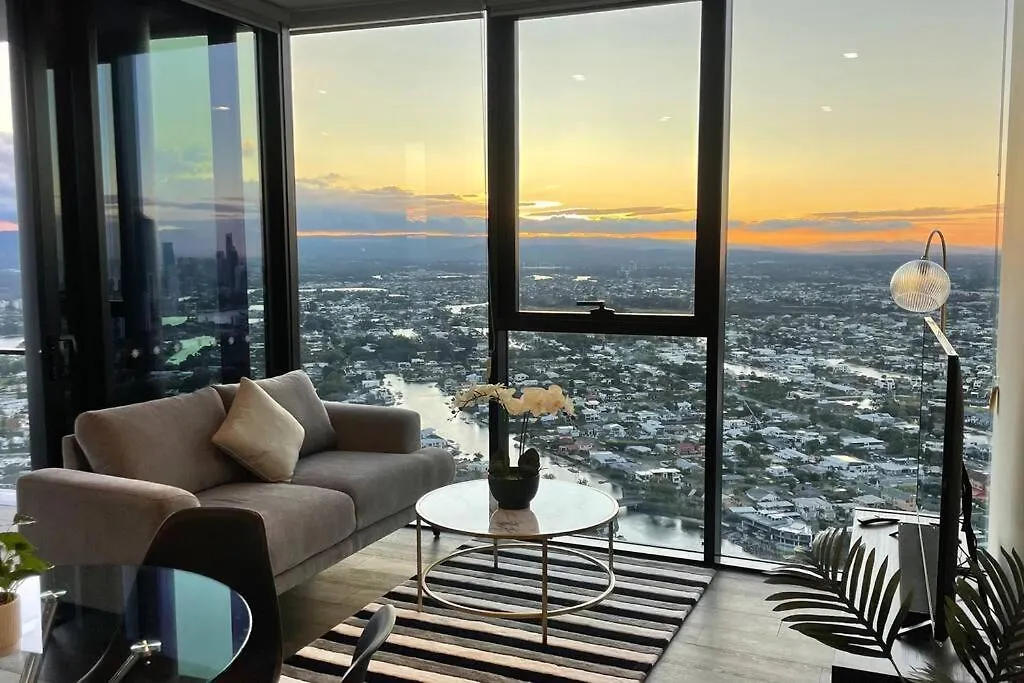 Broadbeach Luxury Casino Riverview Skyline 2Bedroom Apt 48F Gold Coast Australia